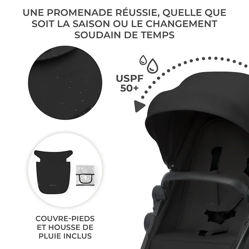 Poussette Newly 4en1 Mink Pro Noir - 0m+-6