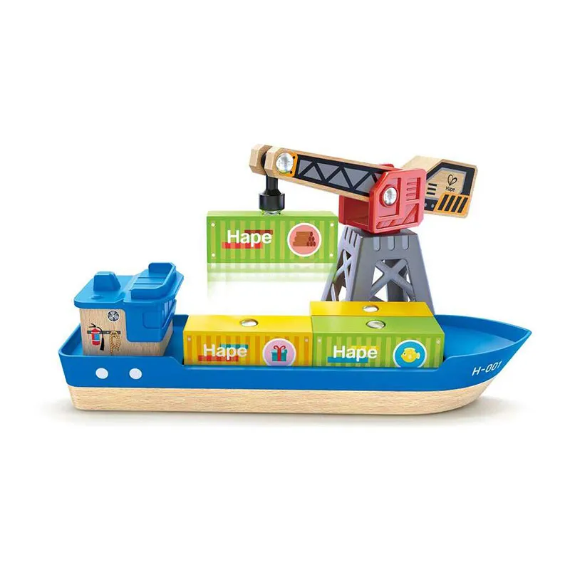 Bateau cargo et grue - 36m+-8