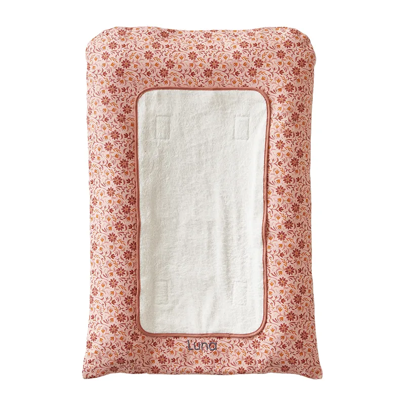 Matelas à langer bohème - Rose moyen-0