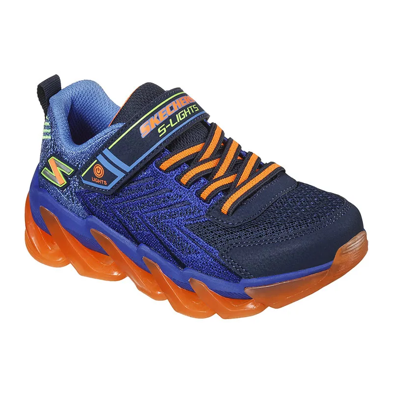 Baskets lumineuses S Lights Mega Surge - Bleu/Orange-0