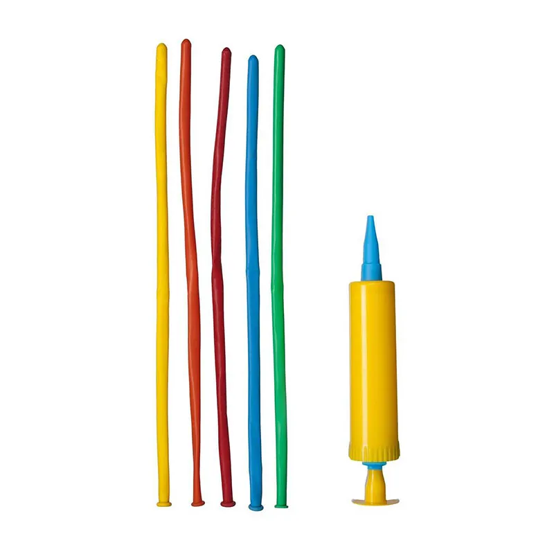 Ballon à modeler & sa pompe Aléat. - 15pcs-3