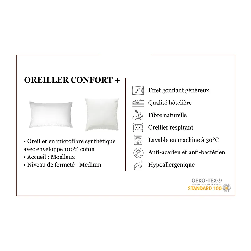 2 Oreillers Confort + 1 Couette-9