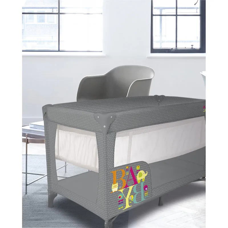 Lit Parapluie Smooth Gris - 0m+-2
