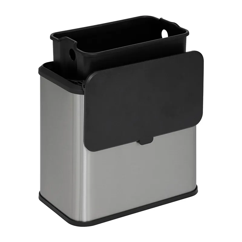 Poubelle à compost Inox Noir - 5L-3