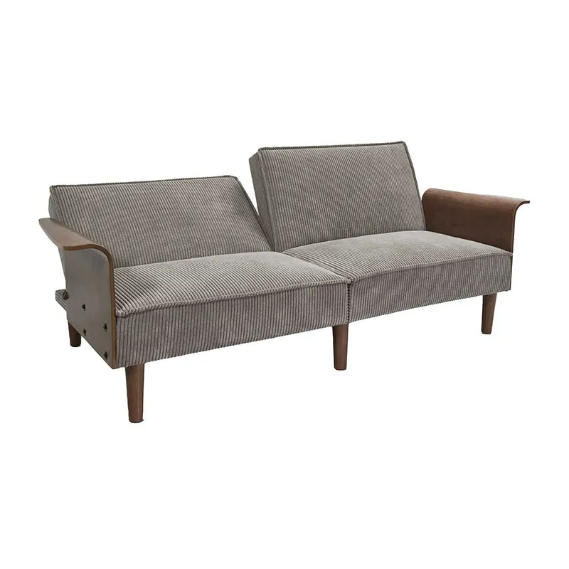 Canapé convertible Côtelé Scott - 90x205x83cm-6
