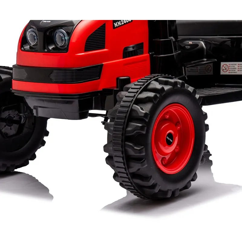Tracteur à batterie avec remorque Farmer Rouge - 36m+-5