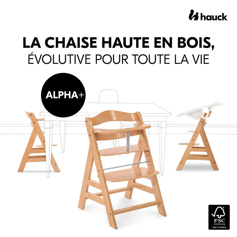Chaise-haute Alpha+ + Transat Alpha Bouncer 2en1 + Tablette + Coussin Deluxe Espace - 0m+-2