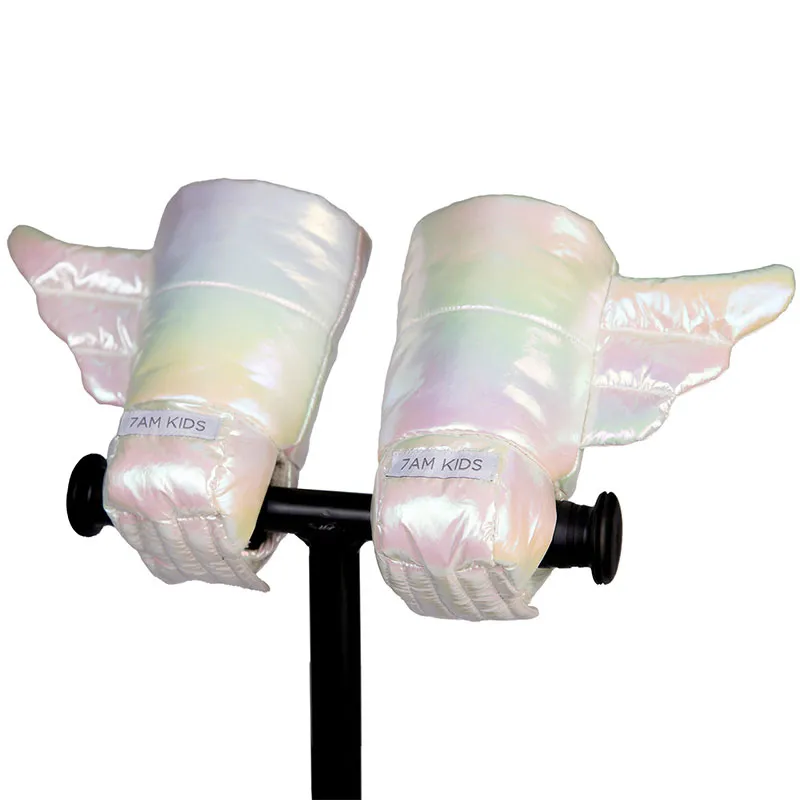 Moufles Enfant Wings avec attaches pour vélo/trottinettes - Iridescent-0