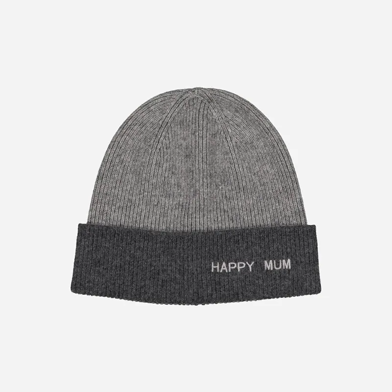 Bonnet Adulte Happy Mum - Gris-0
