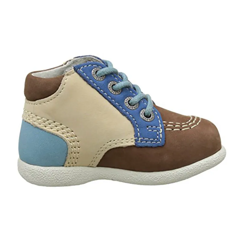 Bottillons Babystan - Beige/Bleu-0