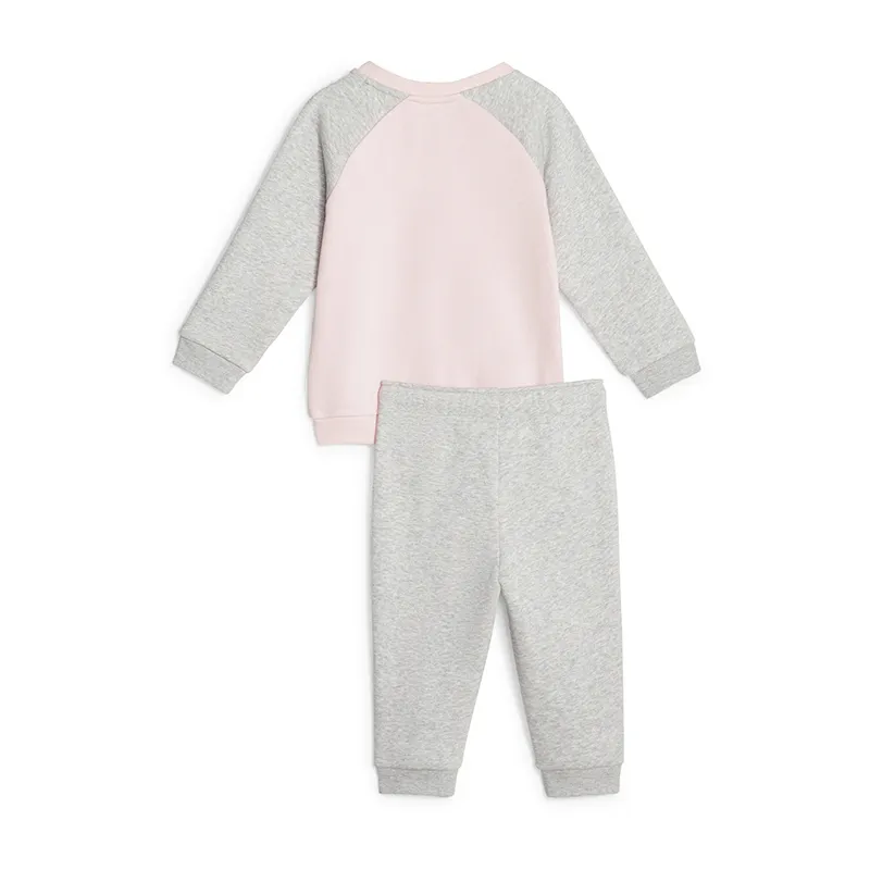 Survêtement Sweat + Jogging Bébé Essential Puma - Rose/Gris-1