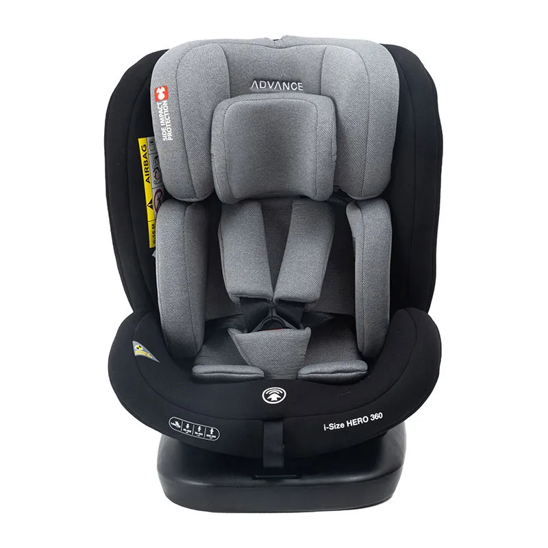 Siège-auto I-SIZE Hero 360° 40-150cm - Gris/Noir -2