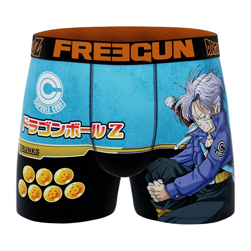 4 boxers homme Dragon Ball Z - Bleu/Rose/Noir/Orange-5