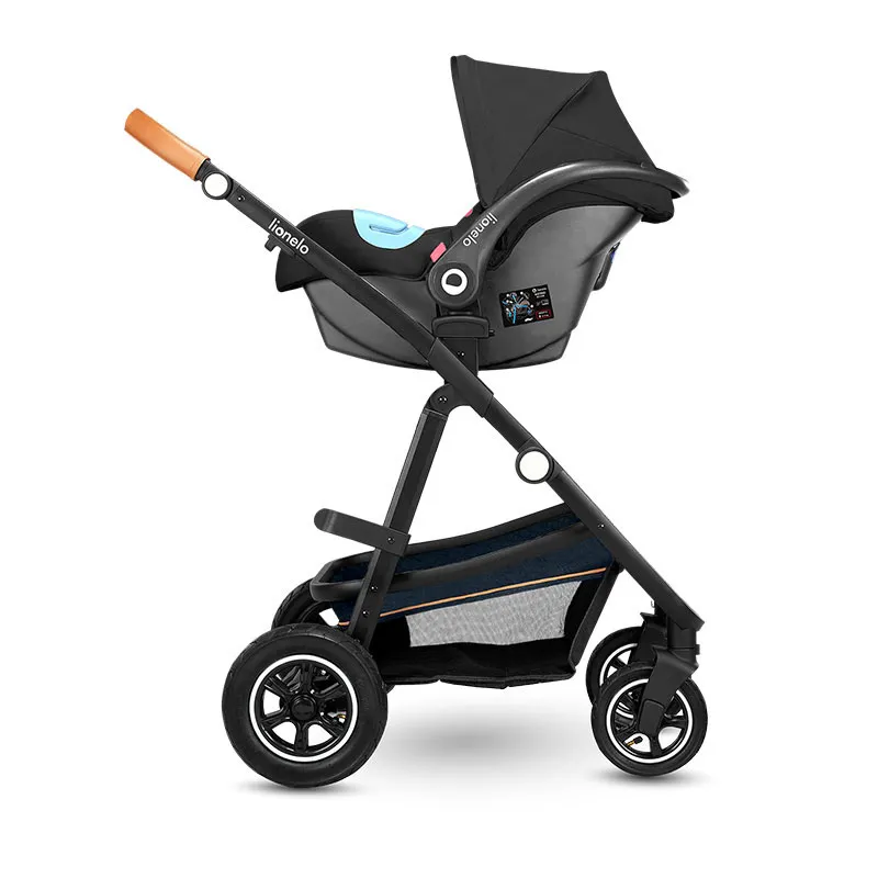 Trio Poussette Amber + Nacelle + Cosy Gr.0+ Bleu Navy - 0m+-20