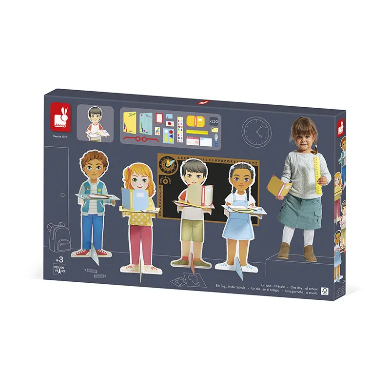 Jeu d'imitation Un jour à l'école - 36m+-6