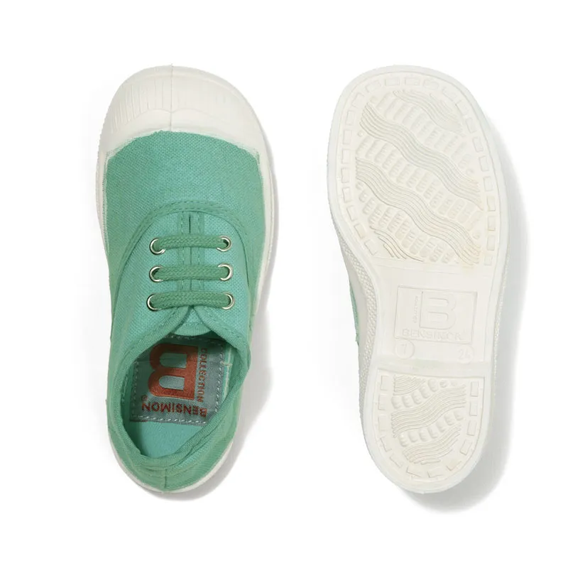 Tennis à lacets Enfant - Turquoise-3