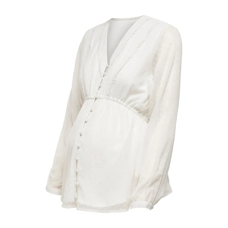 Blouse de grossesse Bettina Only - Blanc-2