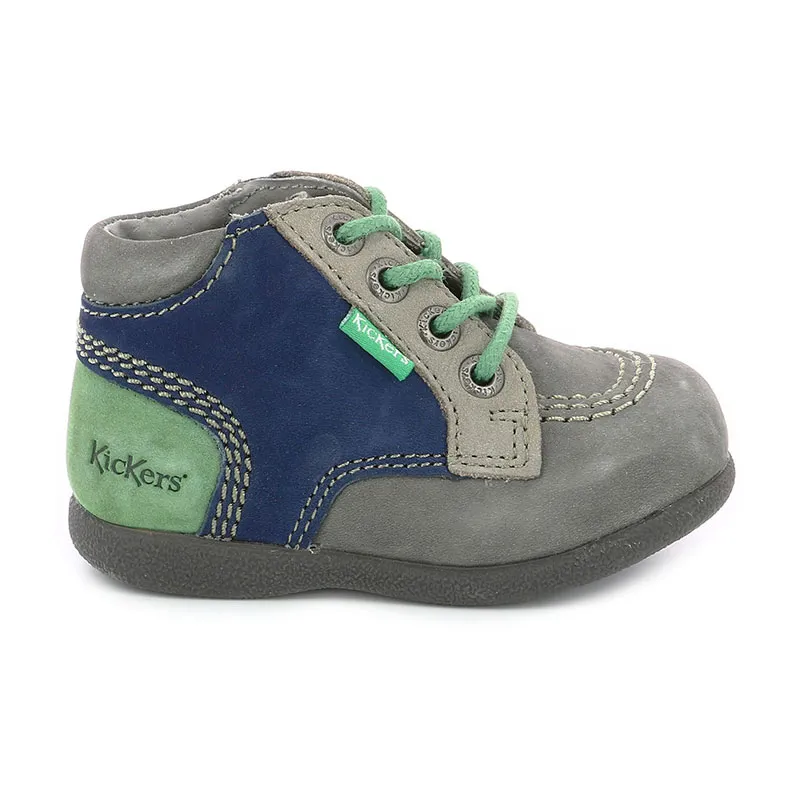Bottillons Babystan - Gris/Vert/Gris-0