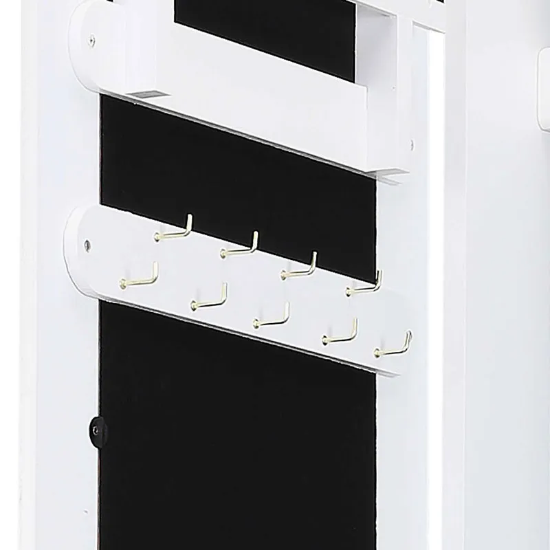 Armoire à bijoux Miroir Vérone Blanc - 145x37,5x34cm-3