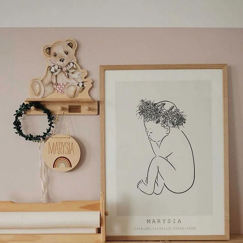 Étagère Ours en peluche - 32x5x31cm-3