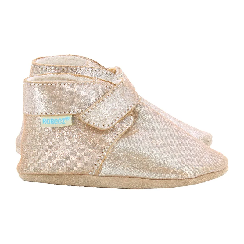 Chaussons cuir Soft Soles Pole Nord - Bronze-1