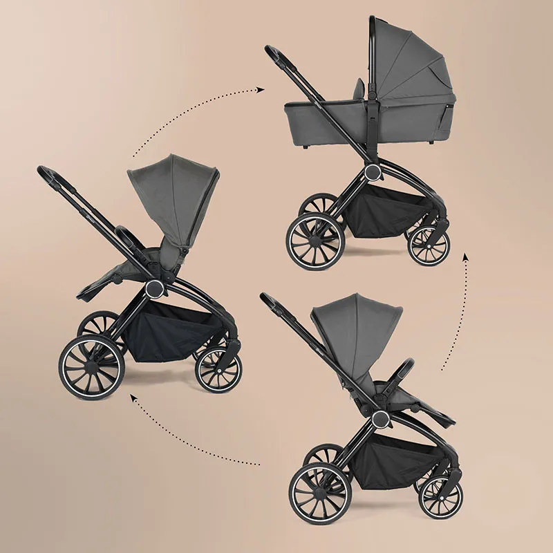 Duo Poussette Compacte Harmony Gris - 0m+-8