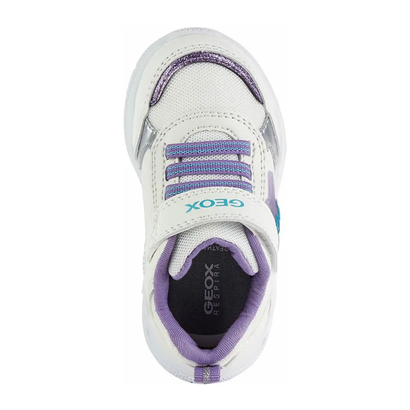 Sneakers lumineuses Sprintye Étoile - Blanc/Lila-5