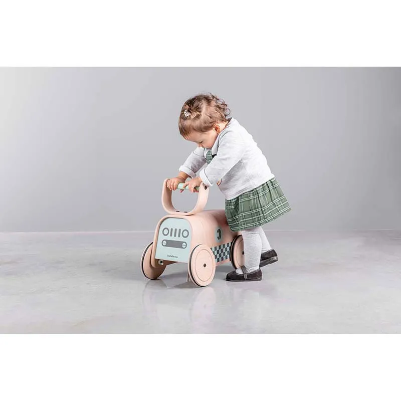 Porteur Voiture Bois/vert - 12m+-5