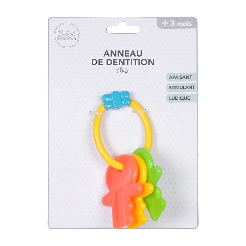Anneau de dentition avec trousseau de clés - ø10cm-1
