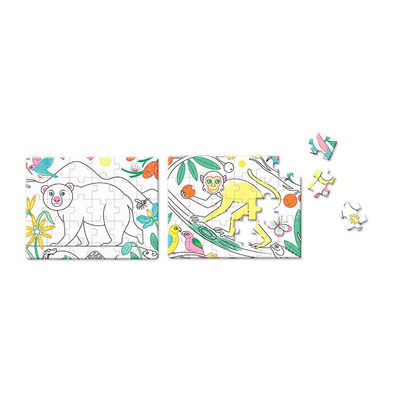 Puzzles à colorier - 5+-2
