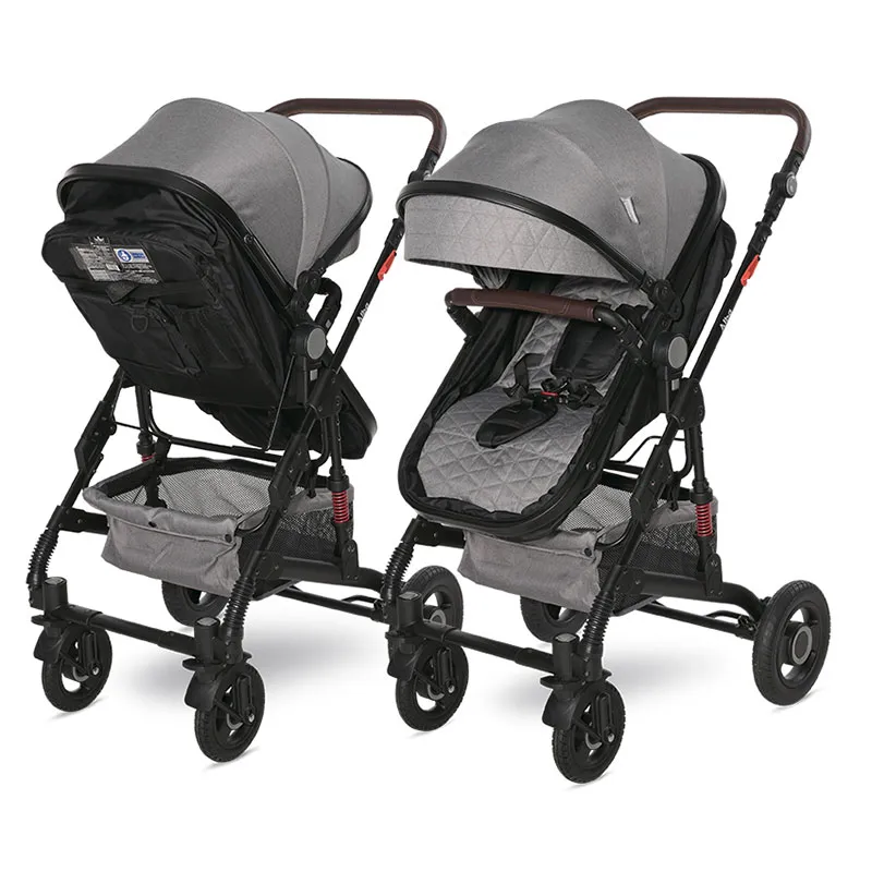 Poussette transformable 2en1 Alba Premium Gris - 0m+-1