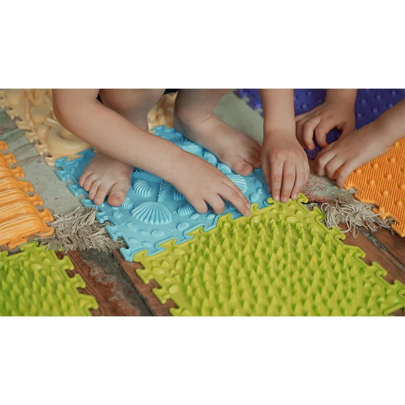 Tapis puzzle orthopédique Crocodile 8pcs - 24m+-6