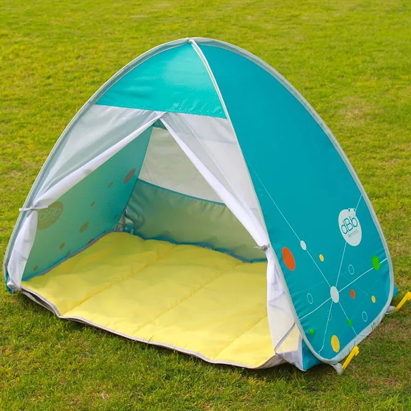 Grande tente Anti-UV Bleu/Jaune - 90x120cm-2