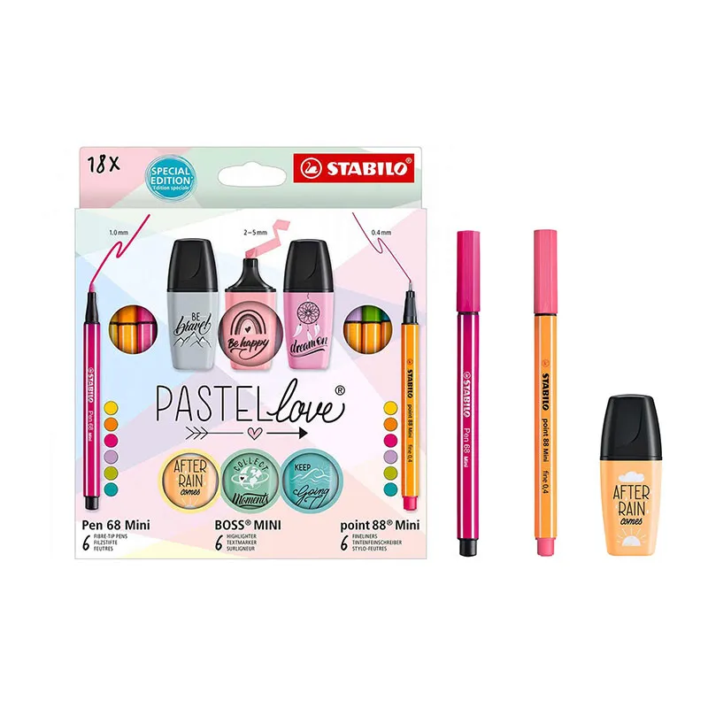 Coffret Pastellove - 18pcs - STABILO-0