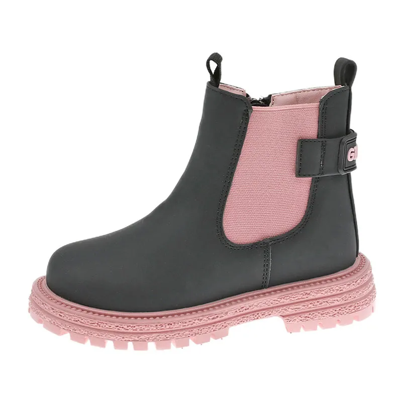 Bottes Bi-color - Noir/Rose-0