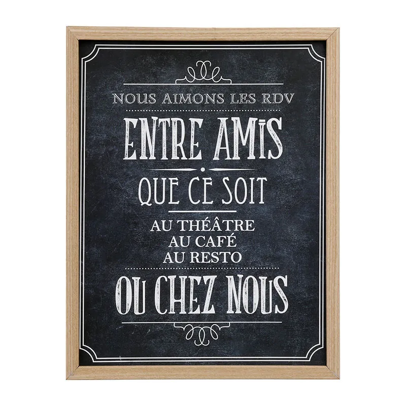 Cadre déco Bistrot Aléa. - 24.5x31.5cm-2