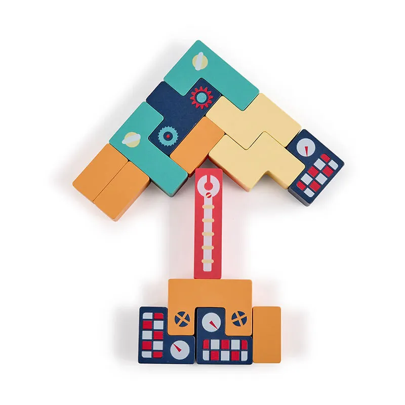 Jeux de tetris en bois Ludos - 36m+-6