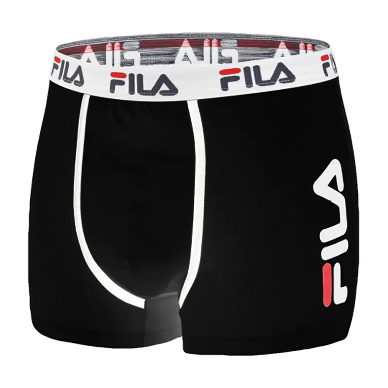 4 Boxers Homme Fila - Noir/Navy/Gris/Blanc-1