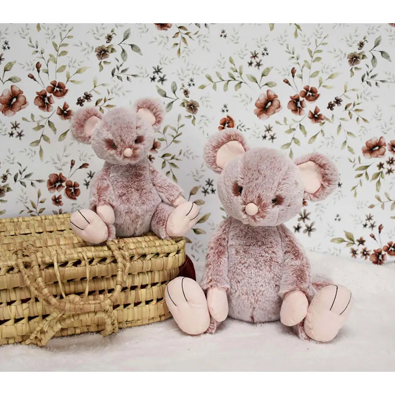 Peluche Lily la souris Les Sweety Mousse Rose - 17cm-6