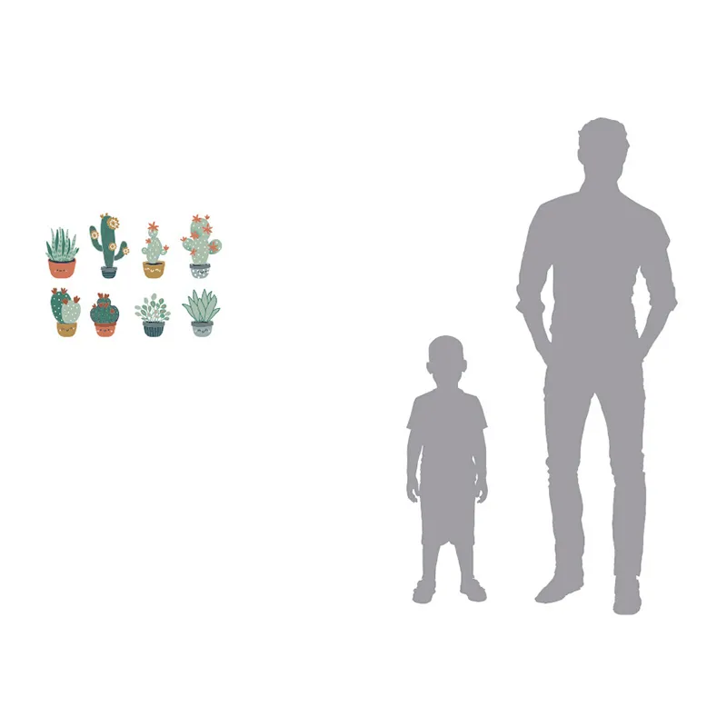 Stickers Cactus - 8pcs-1