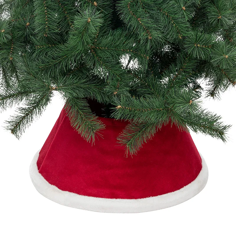Cache pied de sapin Rouge/Blanc - ø56cm-0