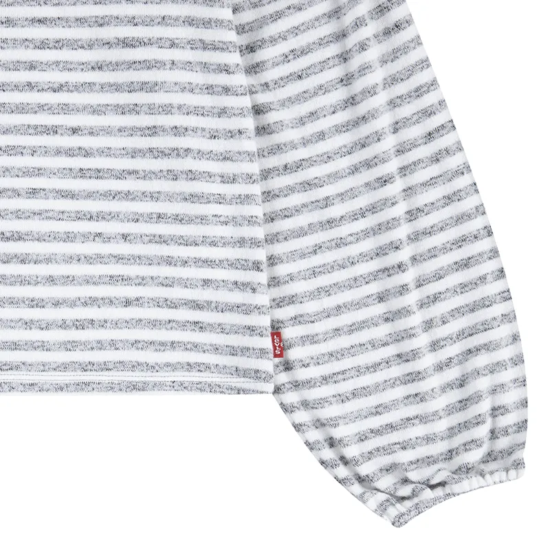 T-shirt ML tricot à rayures Junior Hacci - Dark Grey Heather-4