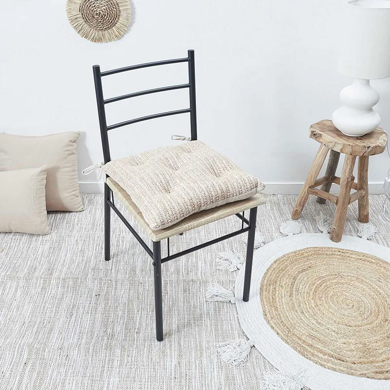 Galette de chaise Raphia - 40x40cm-3