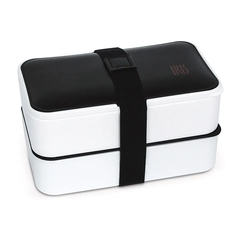 Lunchbox Bento + Couverts Noir - 2x600ml-7