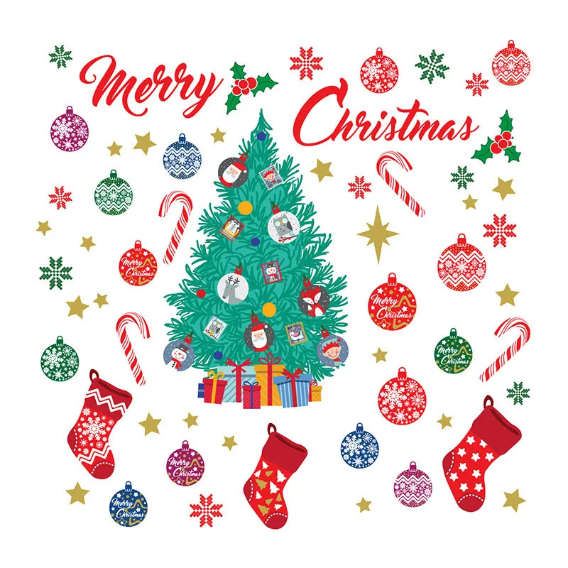 Stickers - Joyeux Noël avec son sapin-2