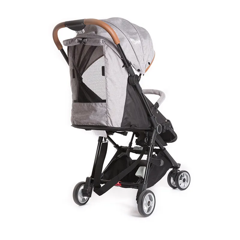 Poussette Genius ultra-compacte Gris clair - 47x43x23cm-11