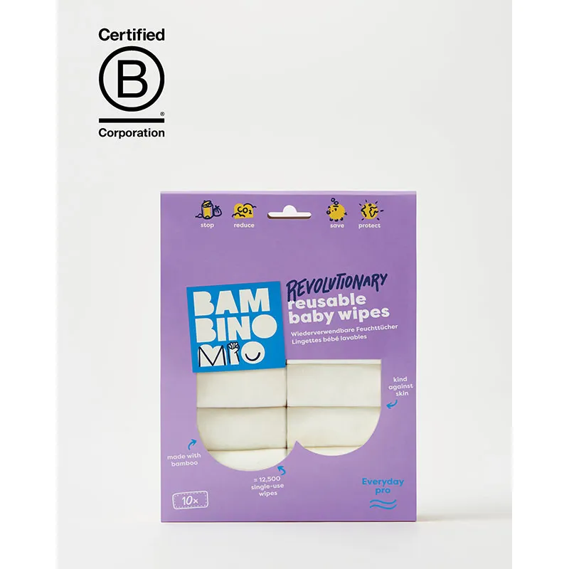 10 Lingettes lavables Révolutionnaires Extra+ - Neige-5