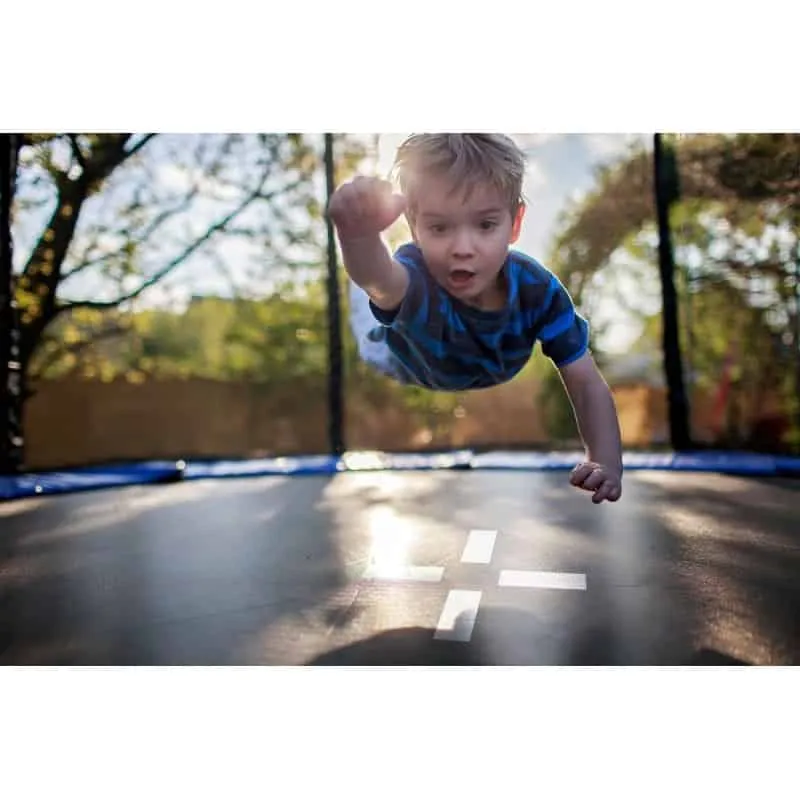 Trampoline 8FT Réversible Bleu/Noir - ø244cm-4