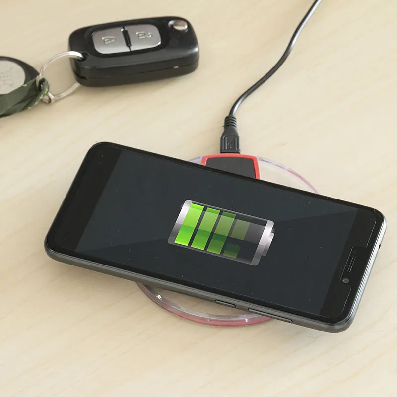 Chargeur sans fil pour smartphones Qi - Ø10x1cm-3