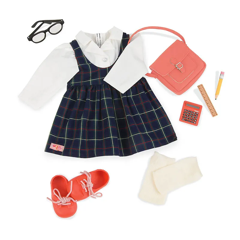 Tenue d'écolière - Poupée 46cm-0